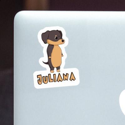 Sticker Juliana Dachshund Laptop Image