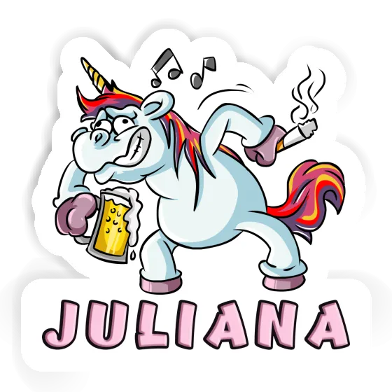 Juliana Sticker Unicorn Laptop Image