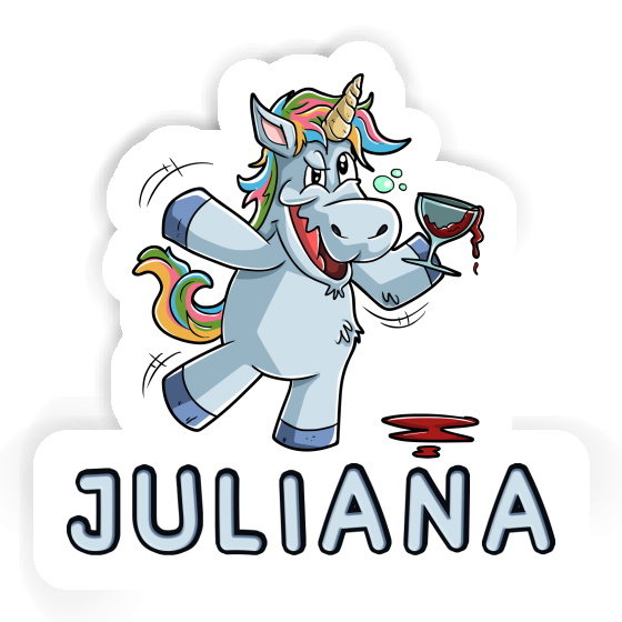 Wine Unicorn Sticker Juliana Notebook Image