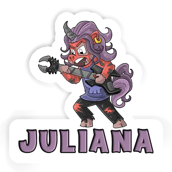 Sticker Juliana Rocking Unicorn Notebook Image