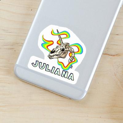 Juliana Sticker Unicorn Skull Laptop Image