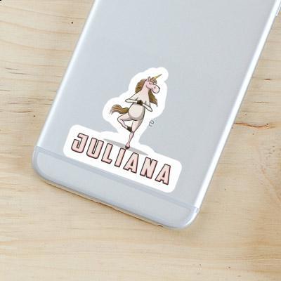 Juliana Sticker Yoga Unicorn Image