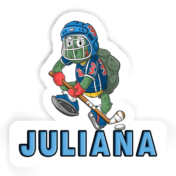 Sticker Ice-Hockey Player Juliana Notebook Image