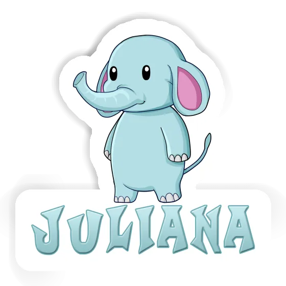 Elephant Sticker Juliana Laptop Image