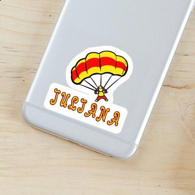 Skydiver Sticker Juliana Notebook Image