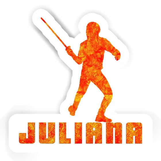 Juliana Sticker Fencer Image