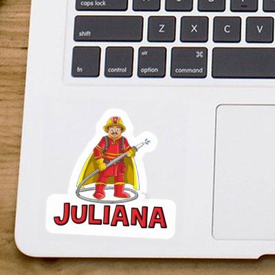 Firefighter Sticker Juliana Image