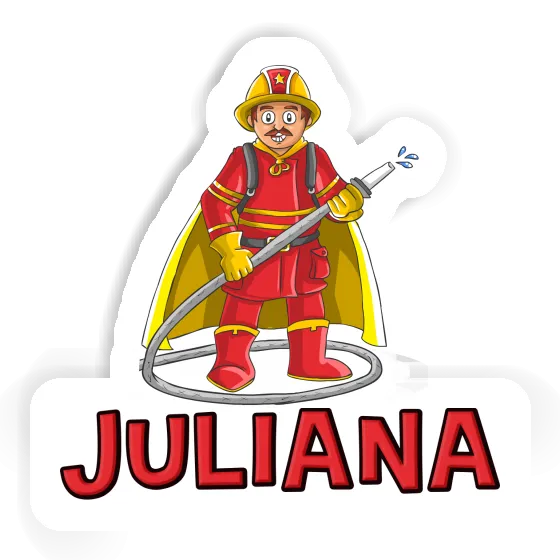 Firefighter Sticker Juliana Notebook Image