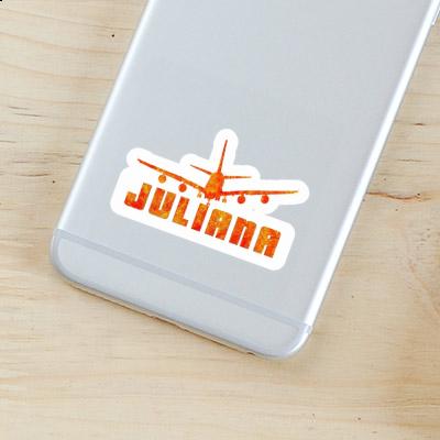 Sticker Juliana Airplane Laptop Image