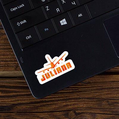 Sticker Juliana Airplane Image