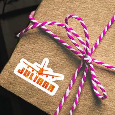 Sticker Juliana Airplane Gift package Image