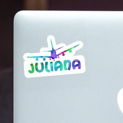 Sticker Airplane Juliana Notebook Image