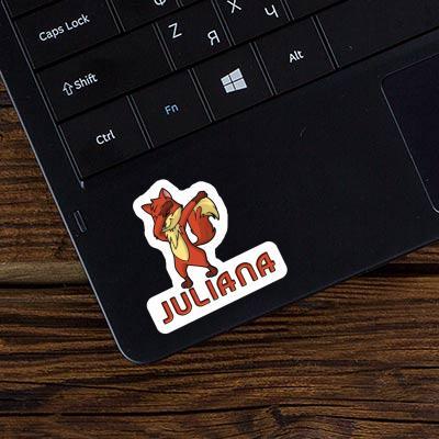 Sticker Dabbing Fox Juliana Notebook Image