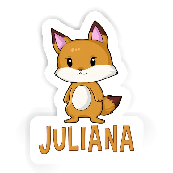 Fox Sticker Juliana Laptop Image