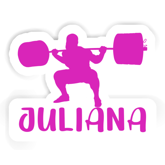 Weightlifter Sticker Juliana Notebook Image