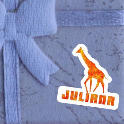 Giraffe Sticker Juliana Laptop Image