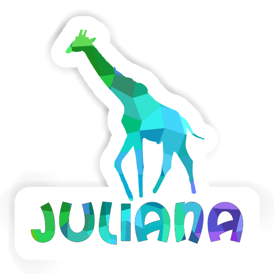 Sticker Juliana Giraffe Laptop Image