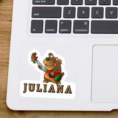 Sticker Juliana Guitar Dog Image