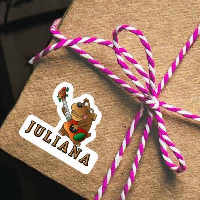 Sticker Juliana Guitar Dog Gift package Image