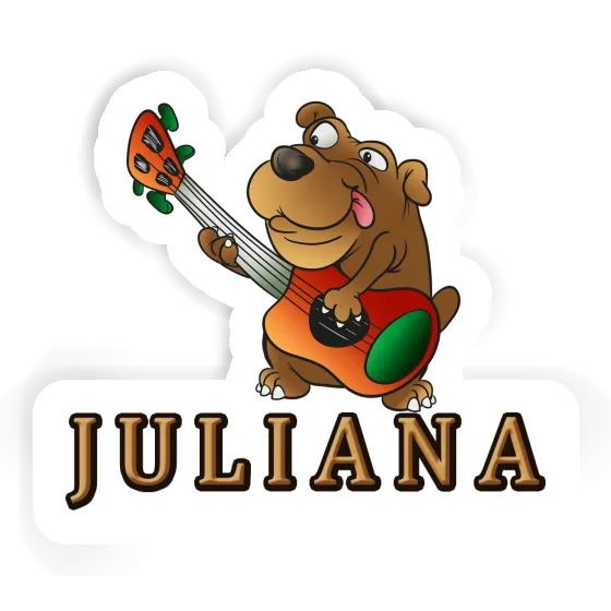 Sticker Juliana Guitar Dog Gift package Image