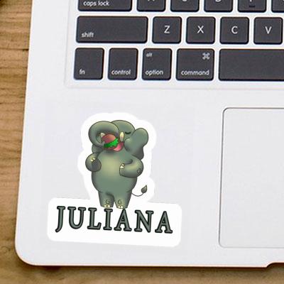 Elephant Sticker Juliana Notebook Image