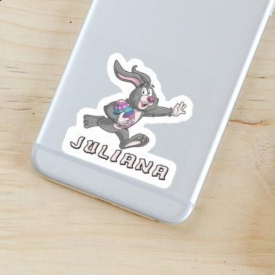 Rugby rabbit Sticker Juliana Notebook Image