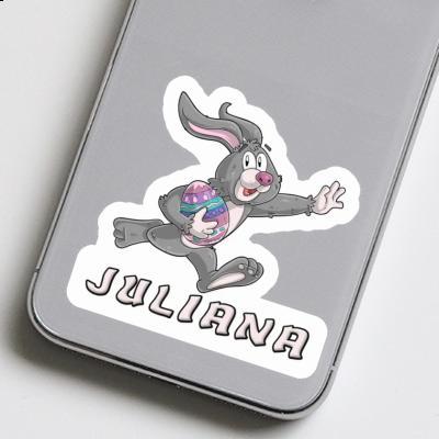 Rugby rabbit Sticker Juliana Laptop Image