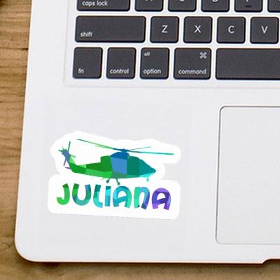 Sticker Helicopter Juliana Notebook Image