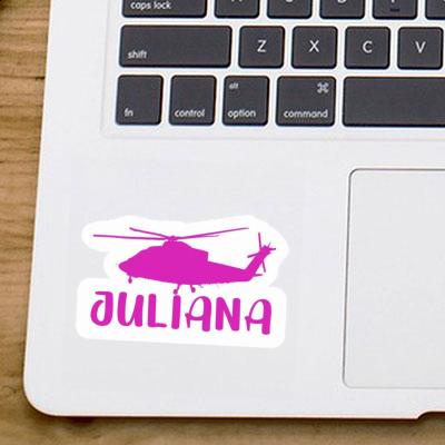 Helicopter Sticker Juliana Laptop Image