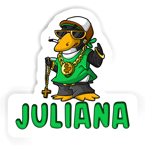 Sticker Juliana Hip-Hop Penguin Gift package Image