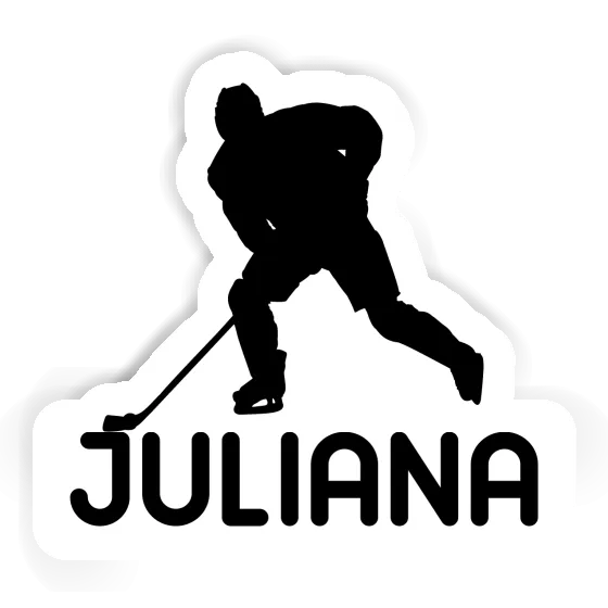 Sticker Juliana Hockey Player Notebook Image