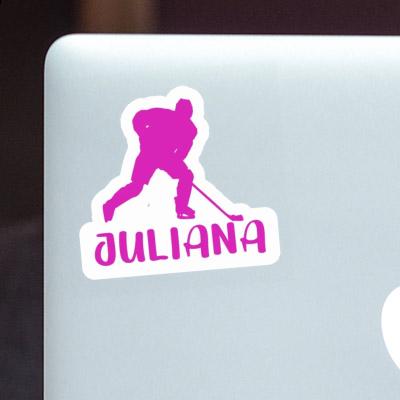 Sticker Hockey Player Juliana Laptop Image