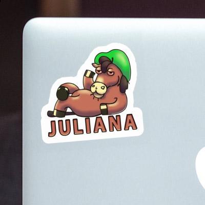 Sticker Lying horse Juliana Laptop Image