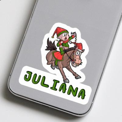 Juliana Sticker Christmas Horse Image