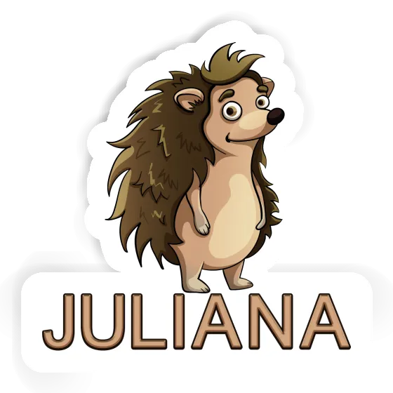 Sticker Juliana Hedgehog Notebook Image