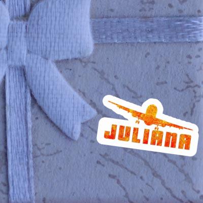 Sticker Juliana Flugzeug Notebook Image