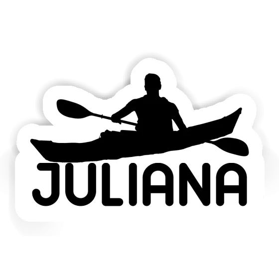 Kayaker Sticker Juliana Laptop Image