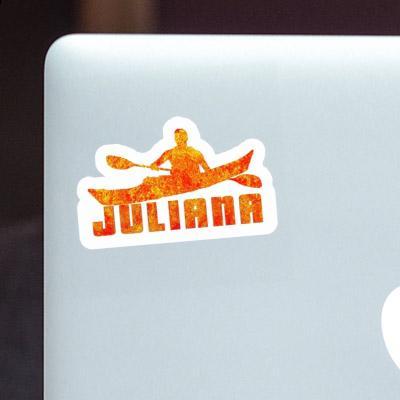 Kayaker Sticker Juliana Laptop Image