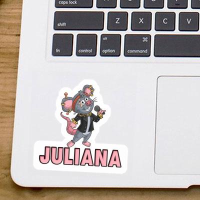 Sängerin Sticker Juliana Laptop Image