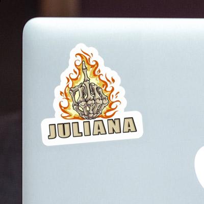 Sticker Juliana Middlefinger Laptop Image