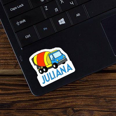 Mixer Truck Sticker Juliana Laptop Image