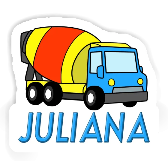 Mixer Truck Sticker Juliana Notebook Image