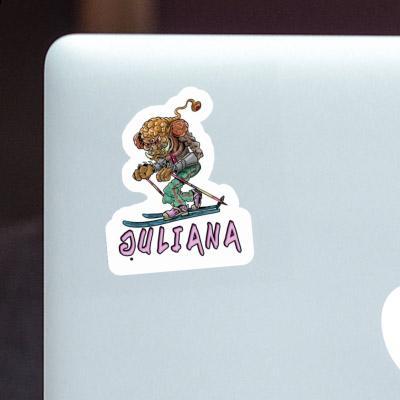 Telemark Skier Sticker Juliana Laptop Image