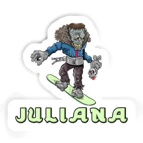 Sticker Juliana Snowboarder Notebook Image