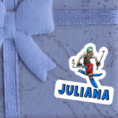 Sticker Juliana Freeride Skier Notebook Image