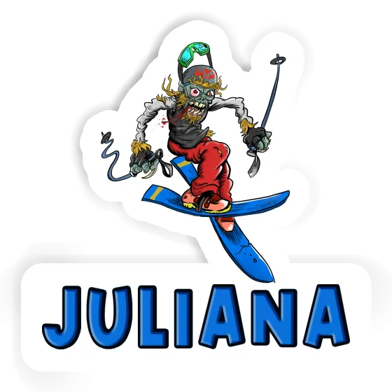 Sticker Juliana Freeride Skier Laptop Image