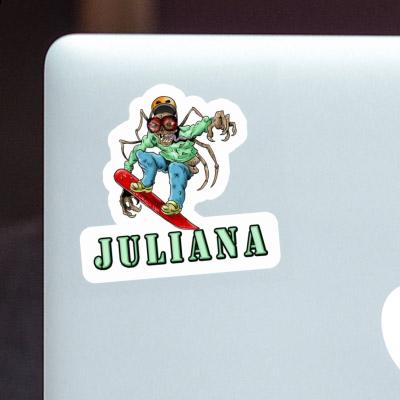 Aufkleber Snowboarder Juliana Laptop Image