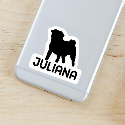 Juliana Aufkleber Mops Gift package Image