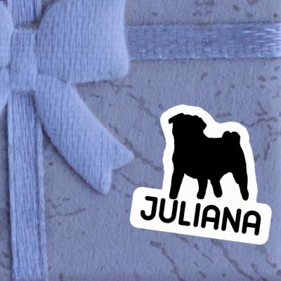 Juliana Aufkleber Mops Gift package Image