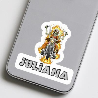 Motorcycle Rider Sticker Juliana Gift package Image